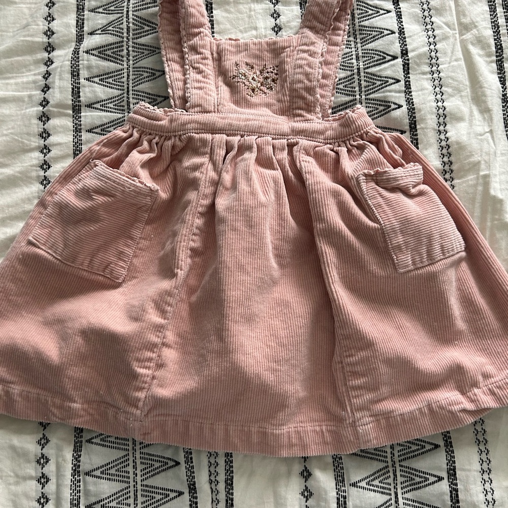 Jamie Kay Elizabeth Rusty Rose Corduroy Dress